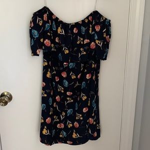 Floral off the shoulder dress
